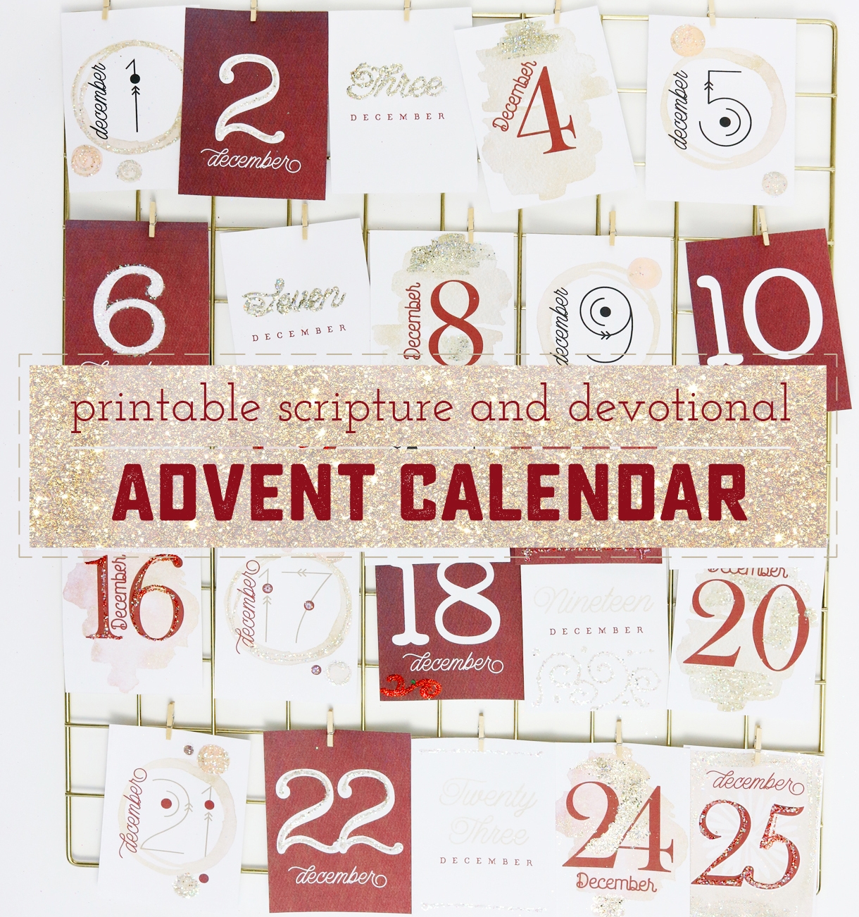 How To Make A Beautiful And Meaningful Printable Advent Calendar Sweet Anne Designs