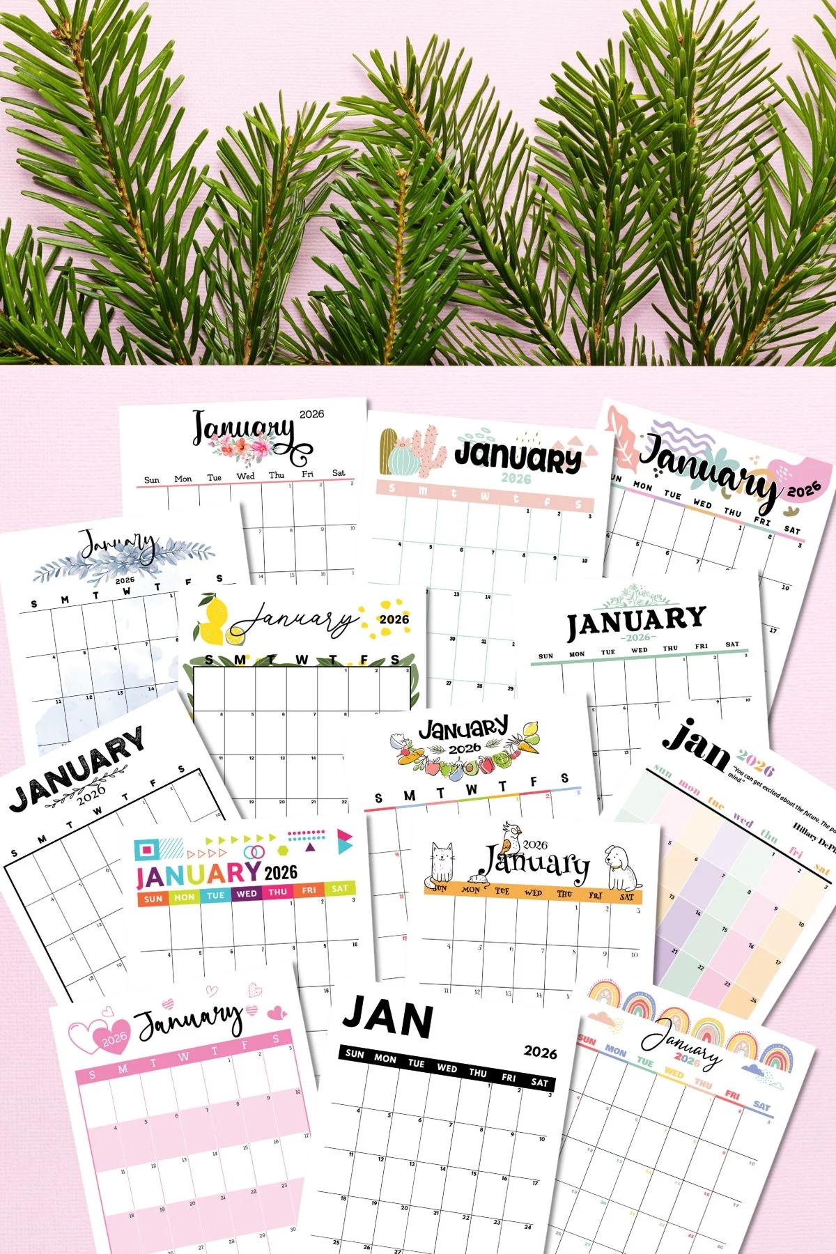 Free January 2026 Printable Calendar
