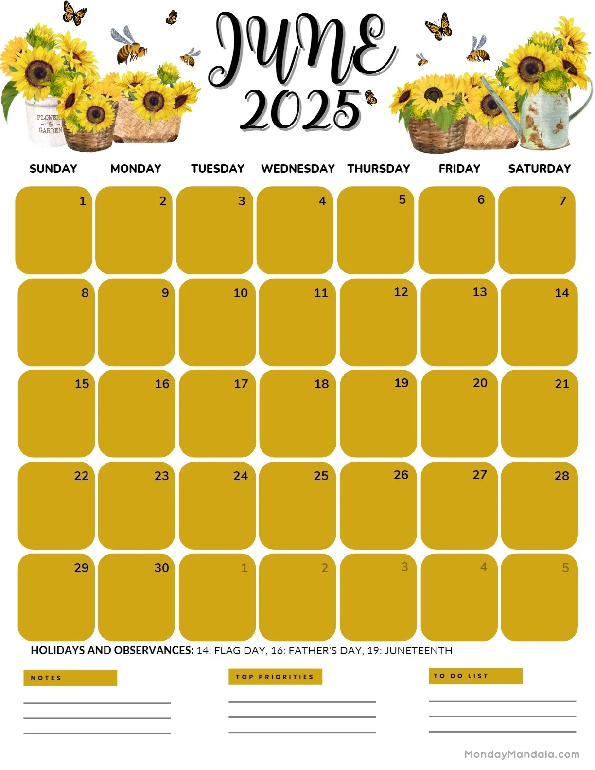 Free Printable U S Portrait Calendar 2025