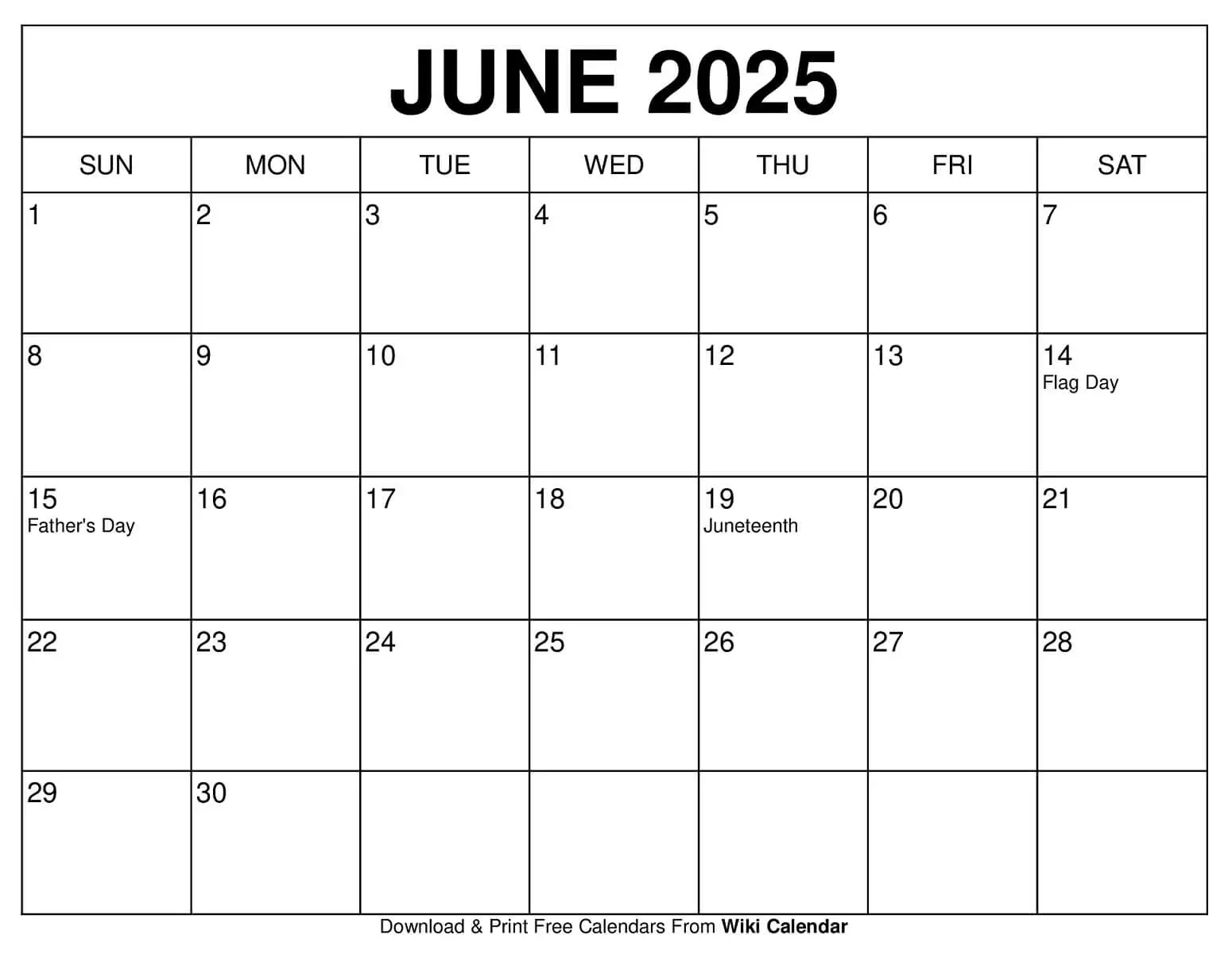 52 Week Calendar Free Printable 2025