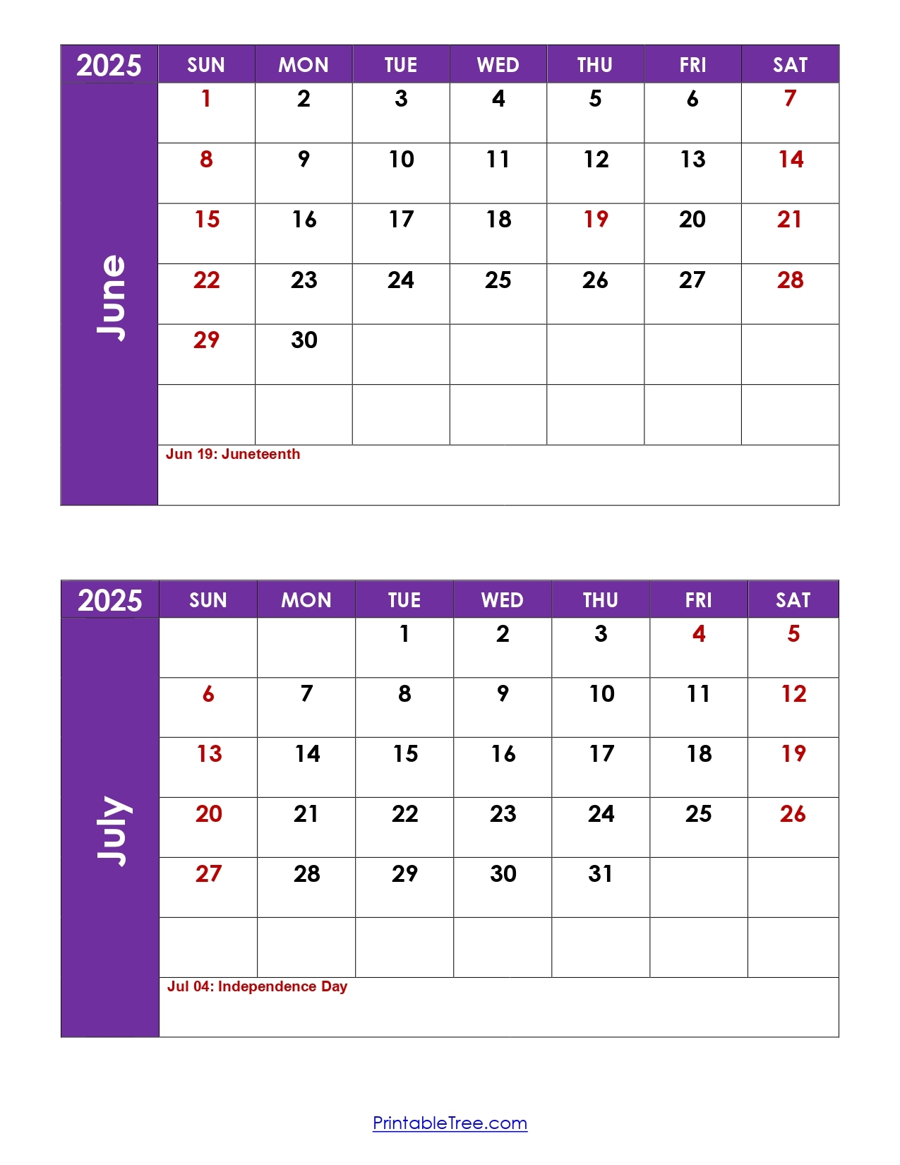 June July August 2027 Calendar Free Printable