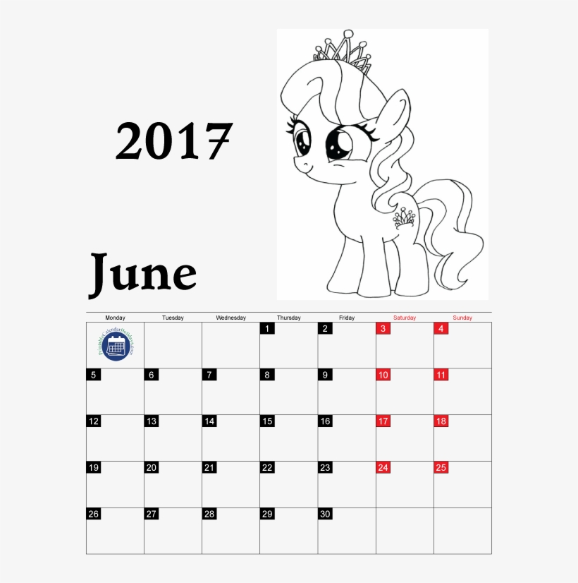 My Little Pony Calendar Printable