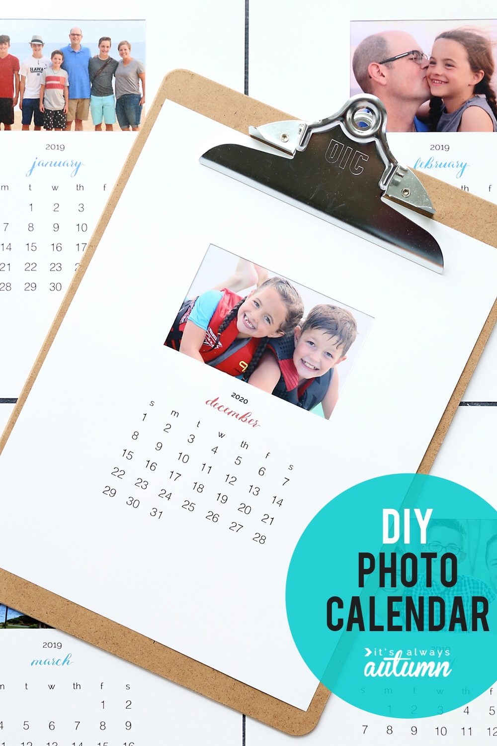 Make A Personalized 2020 Photo Calendar free Templates It s Always Autumn