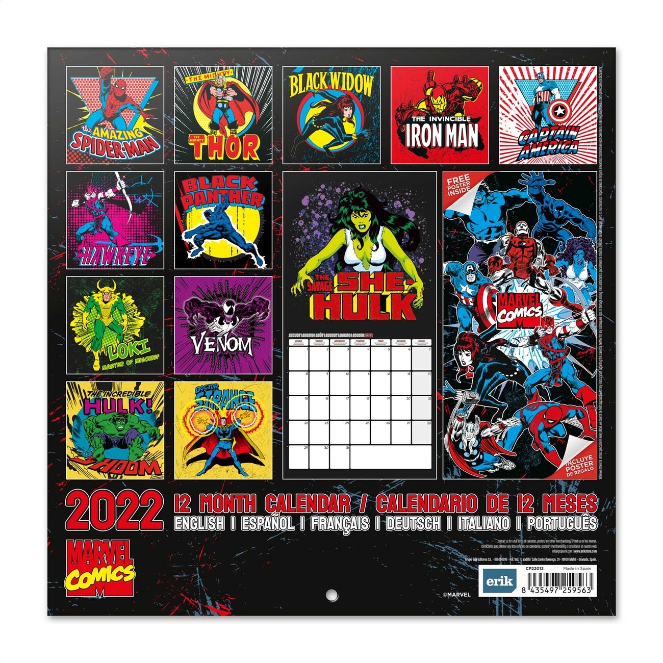 Marvel Comis Wall Calendars 2026 Buy At Abposters