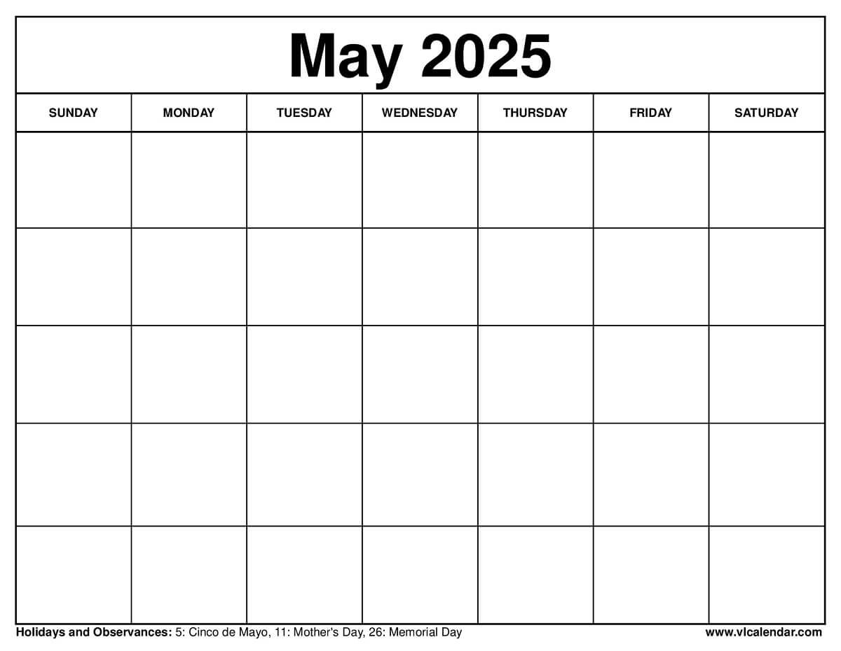May 2025 Calendar Complete Guide Printable Templates May 2025 Calendar Complete Guide Printable Templates
