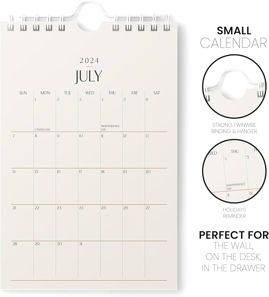 Mini Calendar 2024 Vertical 6 X 9 2024 Wall Calendar Running To December 2025 Easy Planning With The Small Calendar 2024 Aesthetic Desk Calendar 2024 2025 Monthly Karto Beige Amazon de Stationery Office Supplies