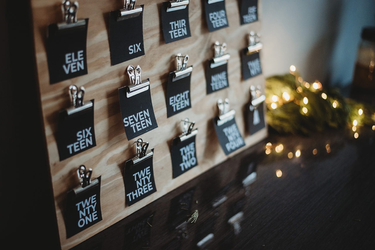 Modern Black And White Advent Calendar Free Printable Silverdoves Photography Design