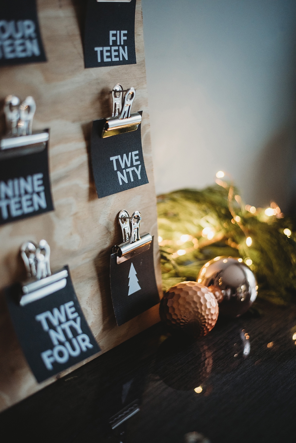Printable Modern Black And White Advent Calendar Boxes