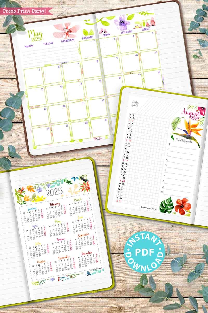 Binder Calendar 2025 Printable