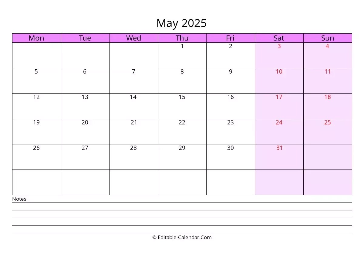 Free 2025 Printable Microsoft Word Calendar