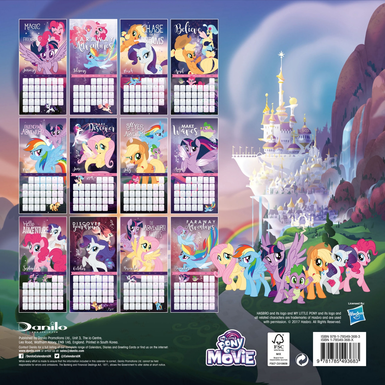 my little pony movie wall calendars 2026 buy at europosters my little pony movie wall calendars 2026 buy at europosters