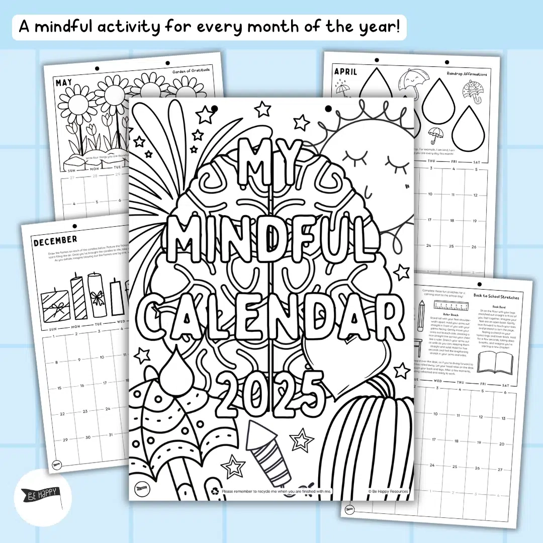 Free Printable Coloring Calendar 2025