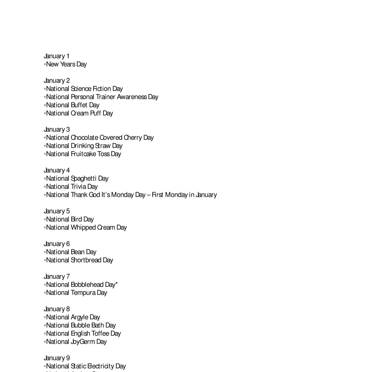 NATIONAL DAY CALENDAR pdf DocDroid