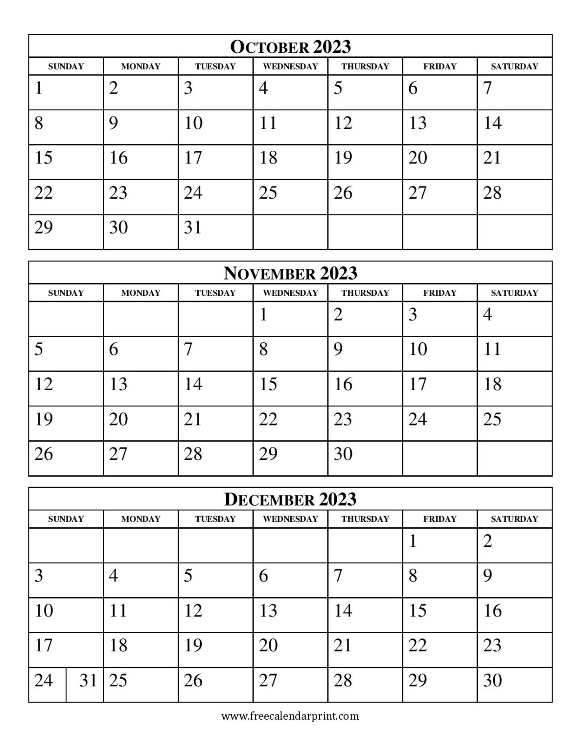 Free Printable Calendar 4 Months Per Page