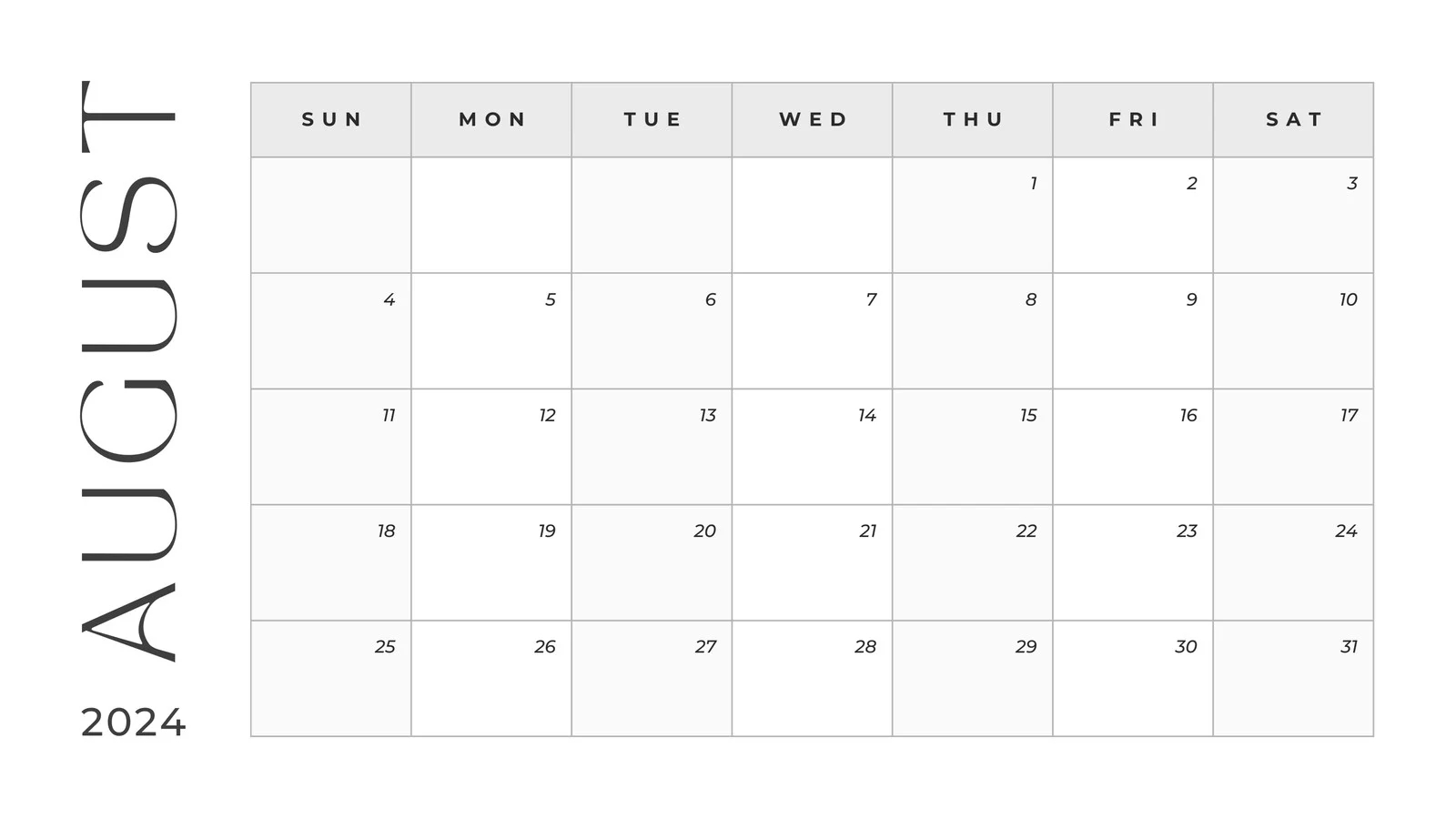 Page 5 Free Printable Customizable Monthly Calendar Templates Canva