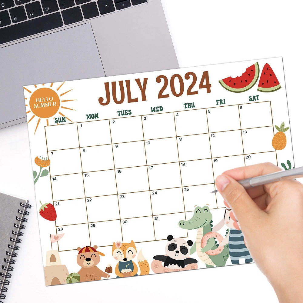 Monthly Calendar Printable Cute