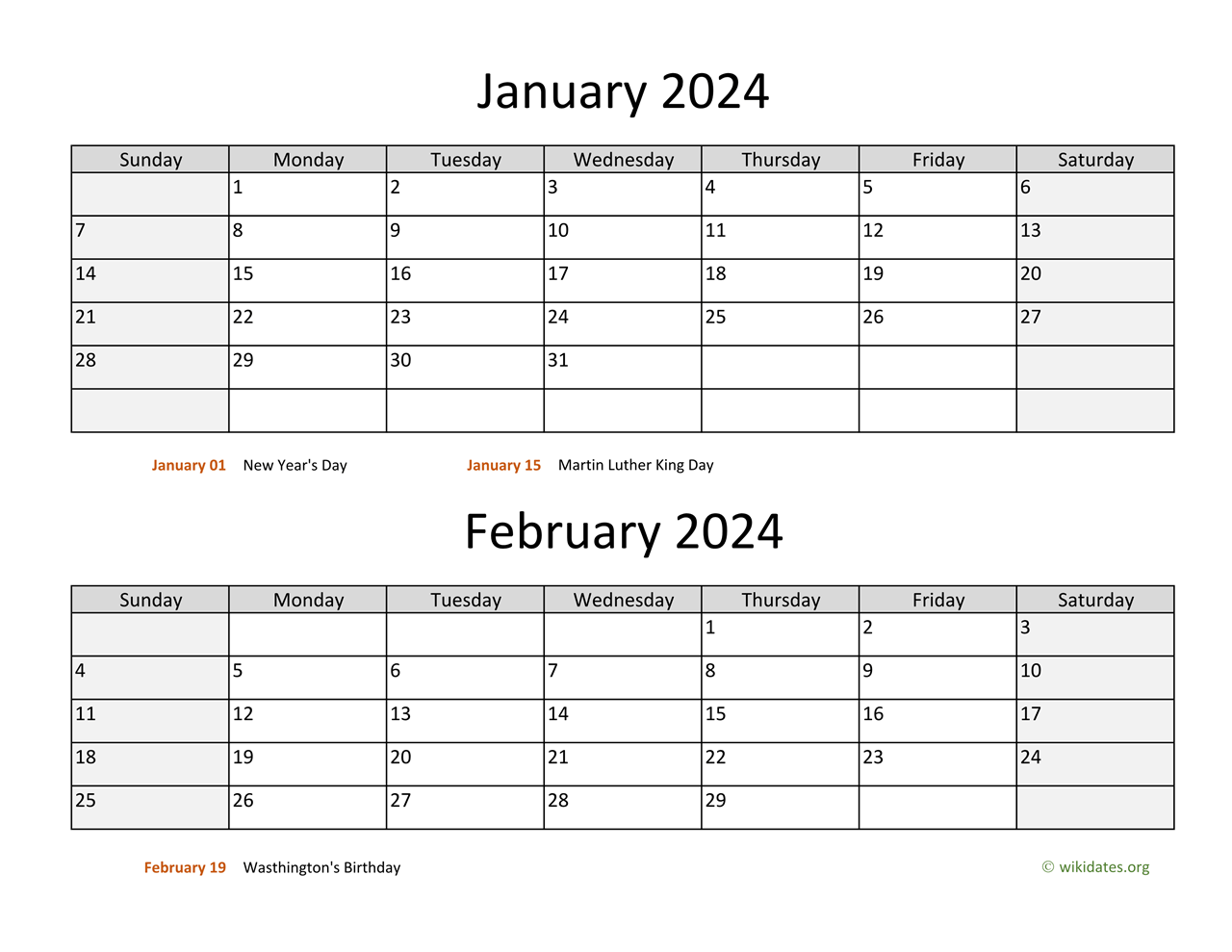 Printable Bi Monthly 2024 Calendar WikiDates