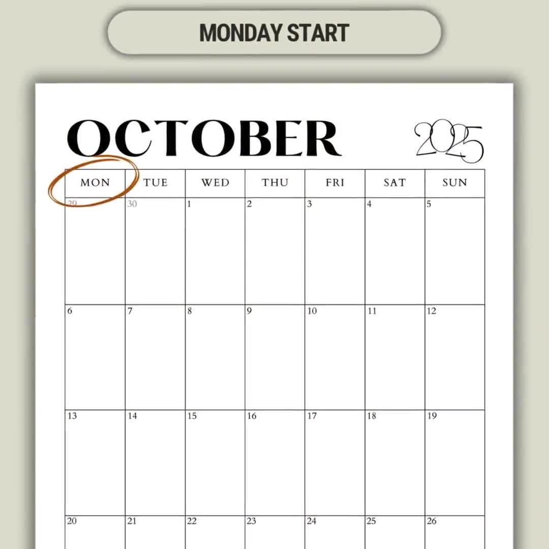 Printable Calendars 2025 Portrait
