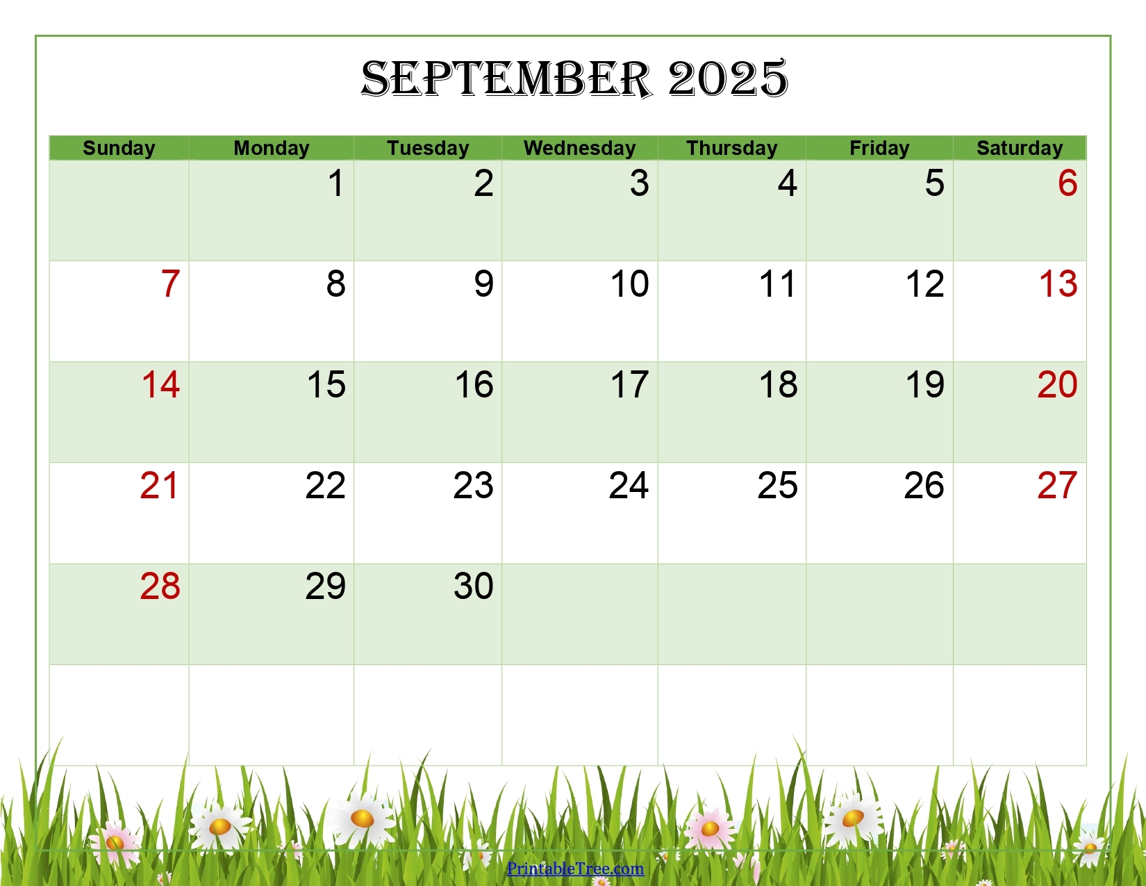 September 2025 Calendar Printable PDF Template With Holidays September 2025 Calendar Printable PDF Template With Holidays