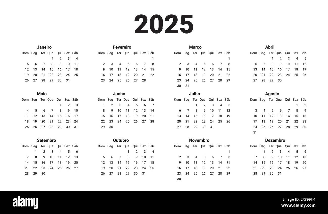 Simple 2025 Year Calendar Week Black And White Stock Photos Images Alamy Simple 2025 Year Calendar Week Black And White Stock Photos Images Alamy
