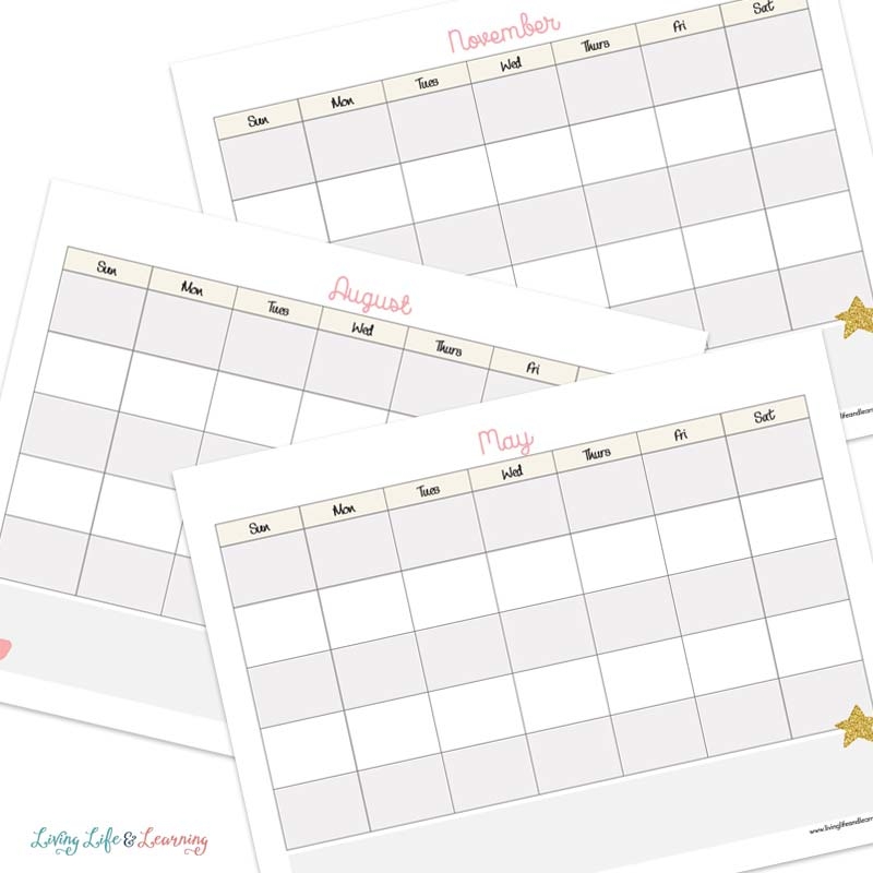 Homeschool Calendar Printable