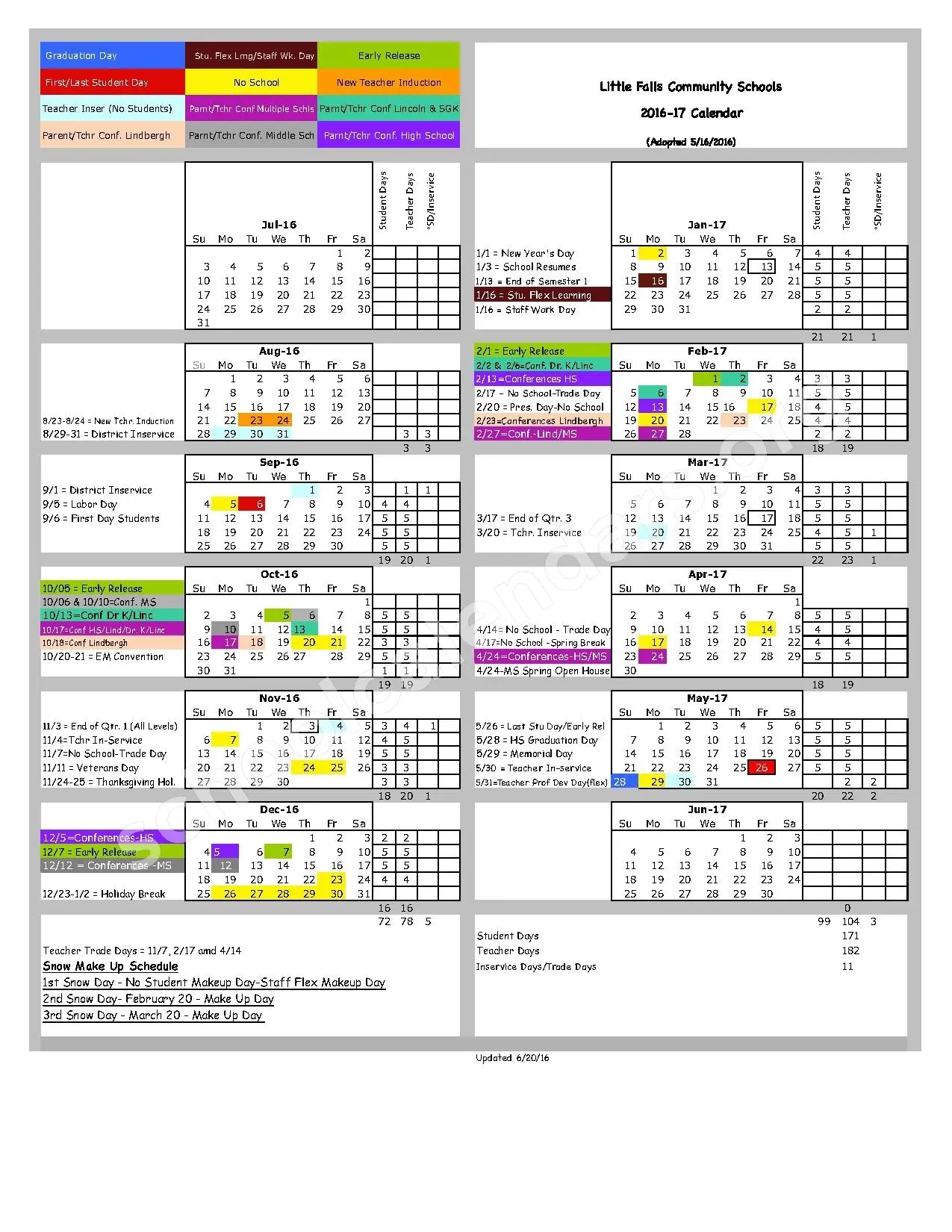 University Of Minnesota Academic Calendar Printable Alphabet Charts