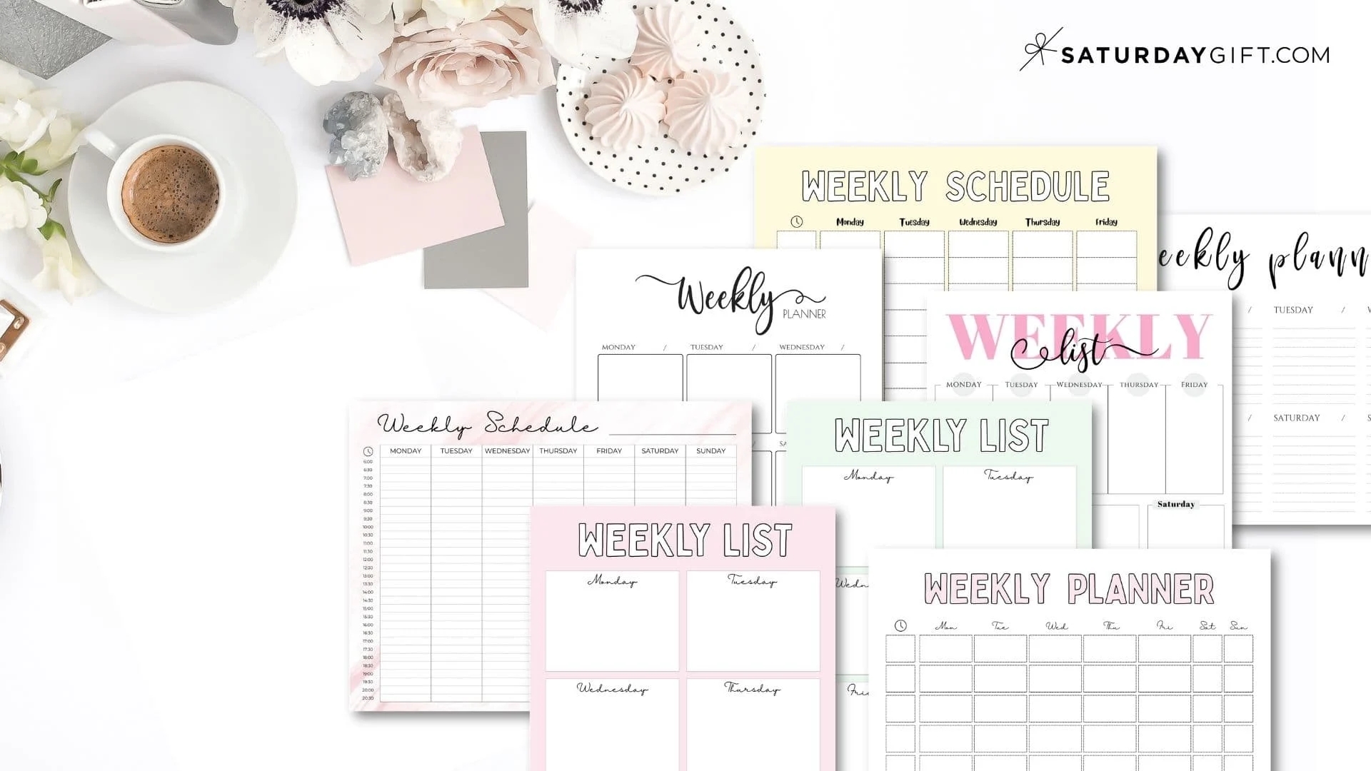 One Week Sunday Through Saturday Blank Calendar Printable