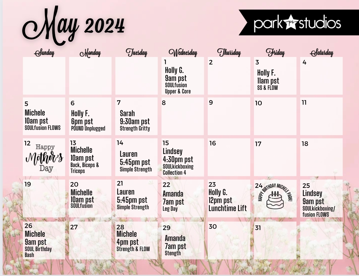 Piyo Workout Calendar Printable