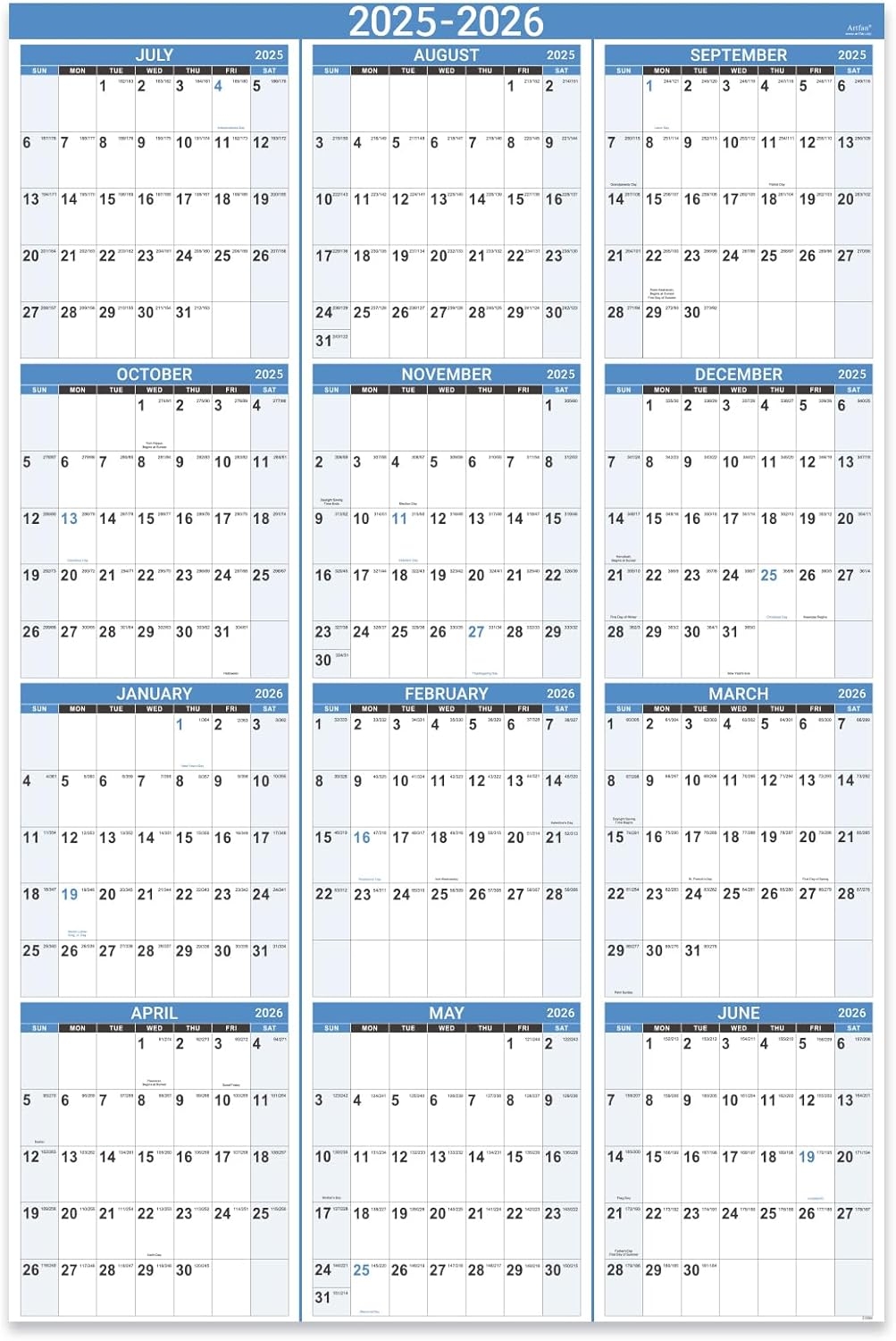 Free Printable Julian Calendar 2026