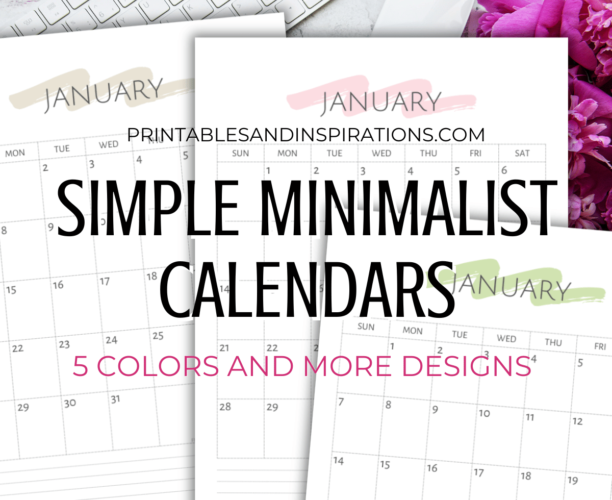 Blank Monthly Calendar 2026 Printable