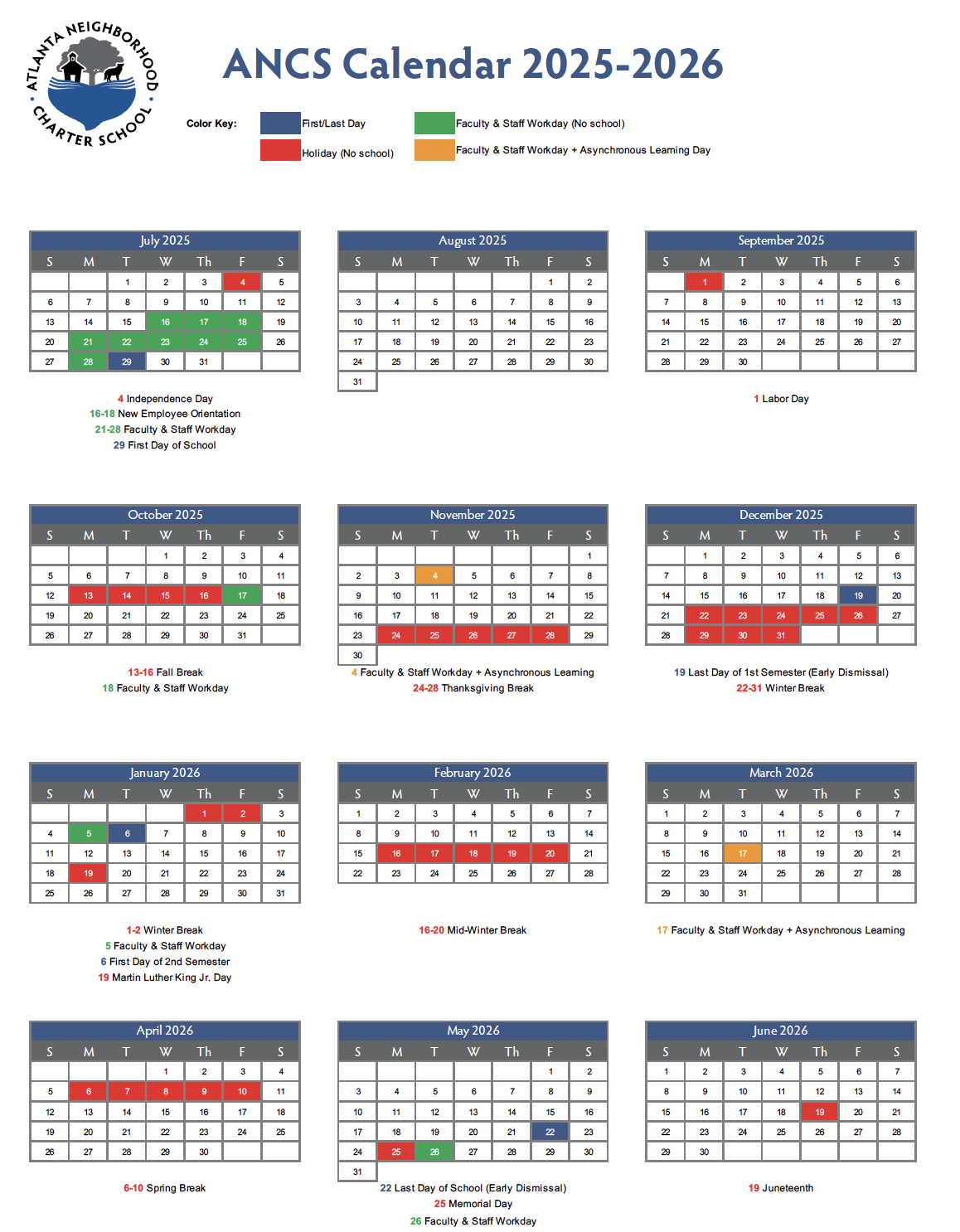 2025 2027 School Calendars