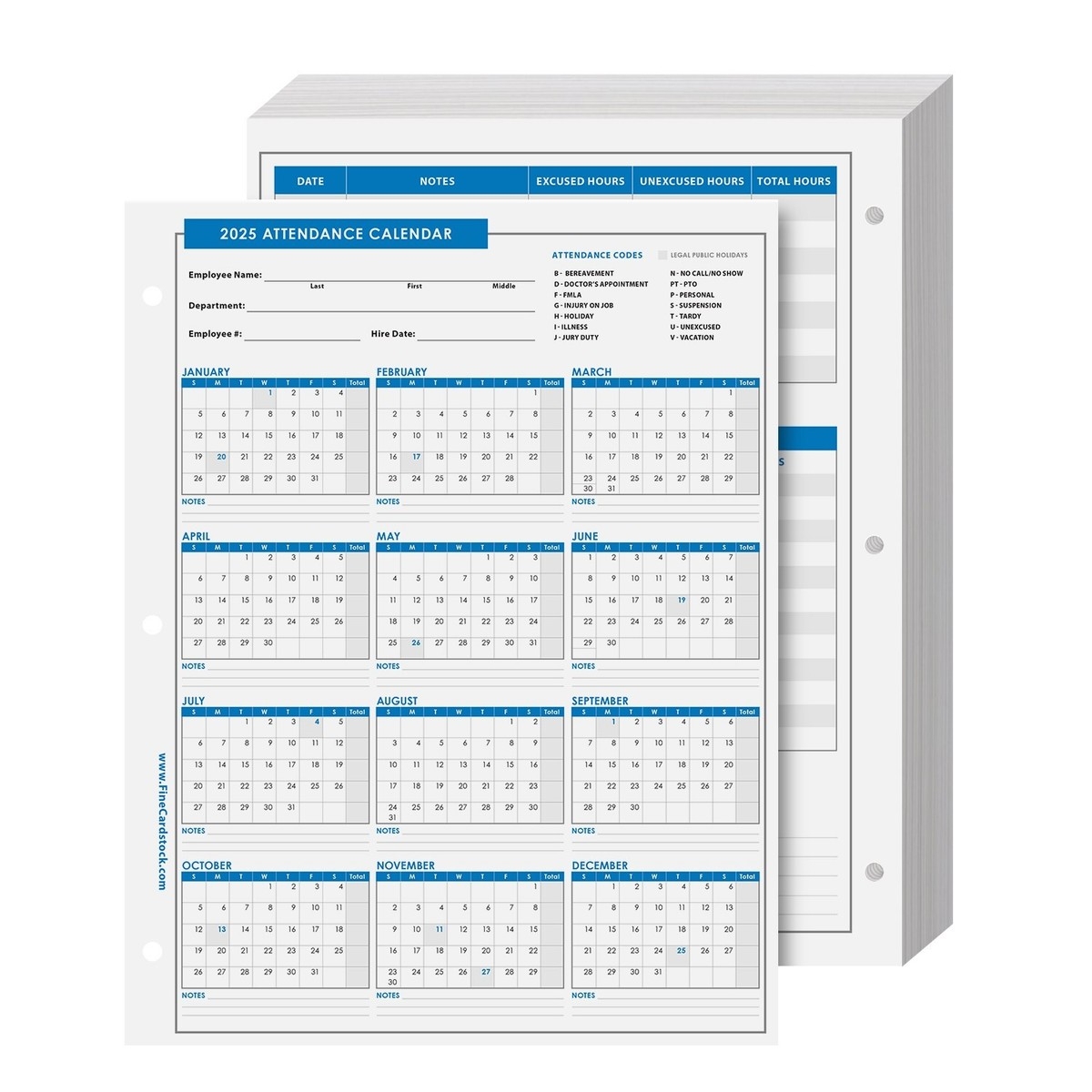 Work Calendar Fill In Work Dates 2025 Printable