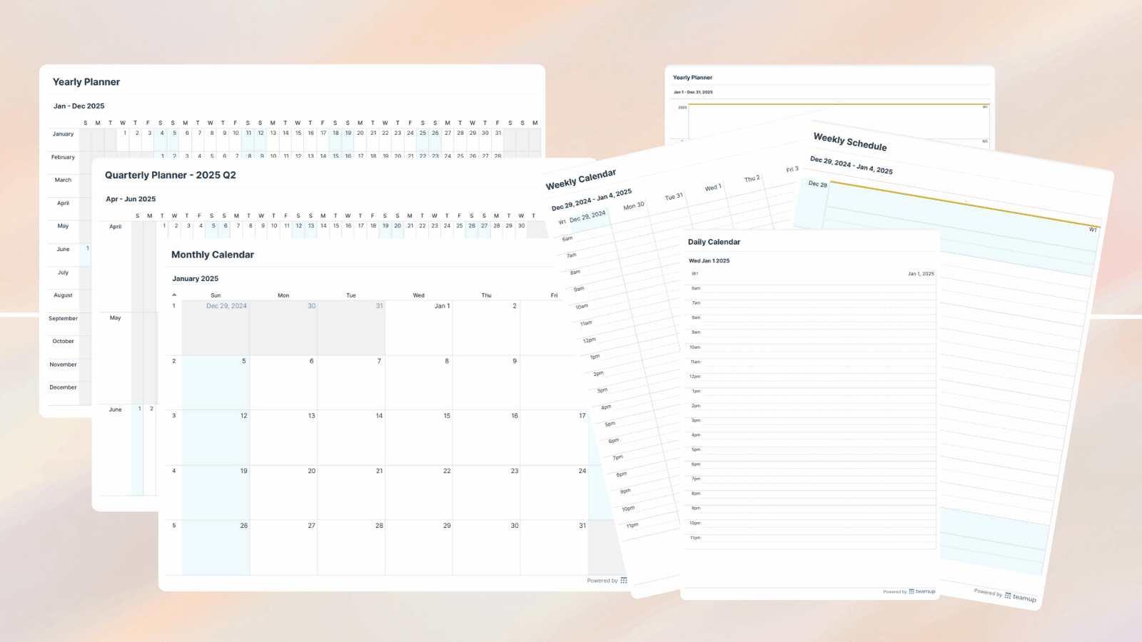 2025 Blank Calendars Download And Print For Easy Organization Teamup