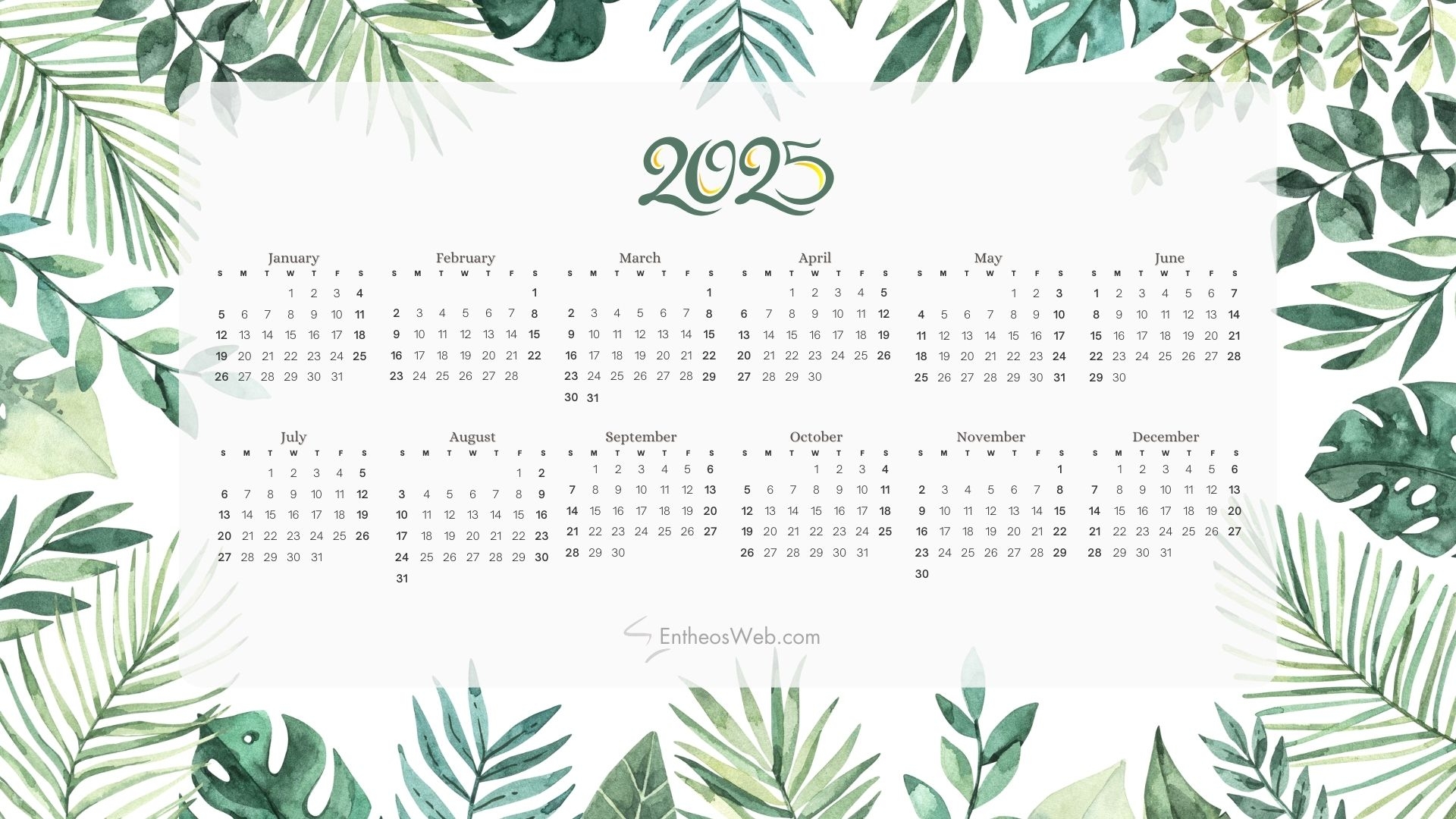 2025-26 Calendar Free Printable