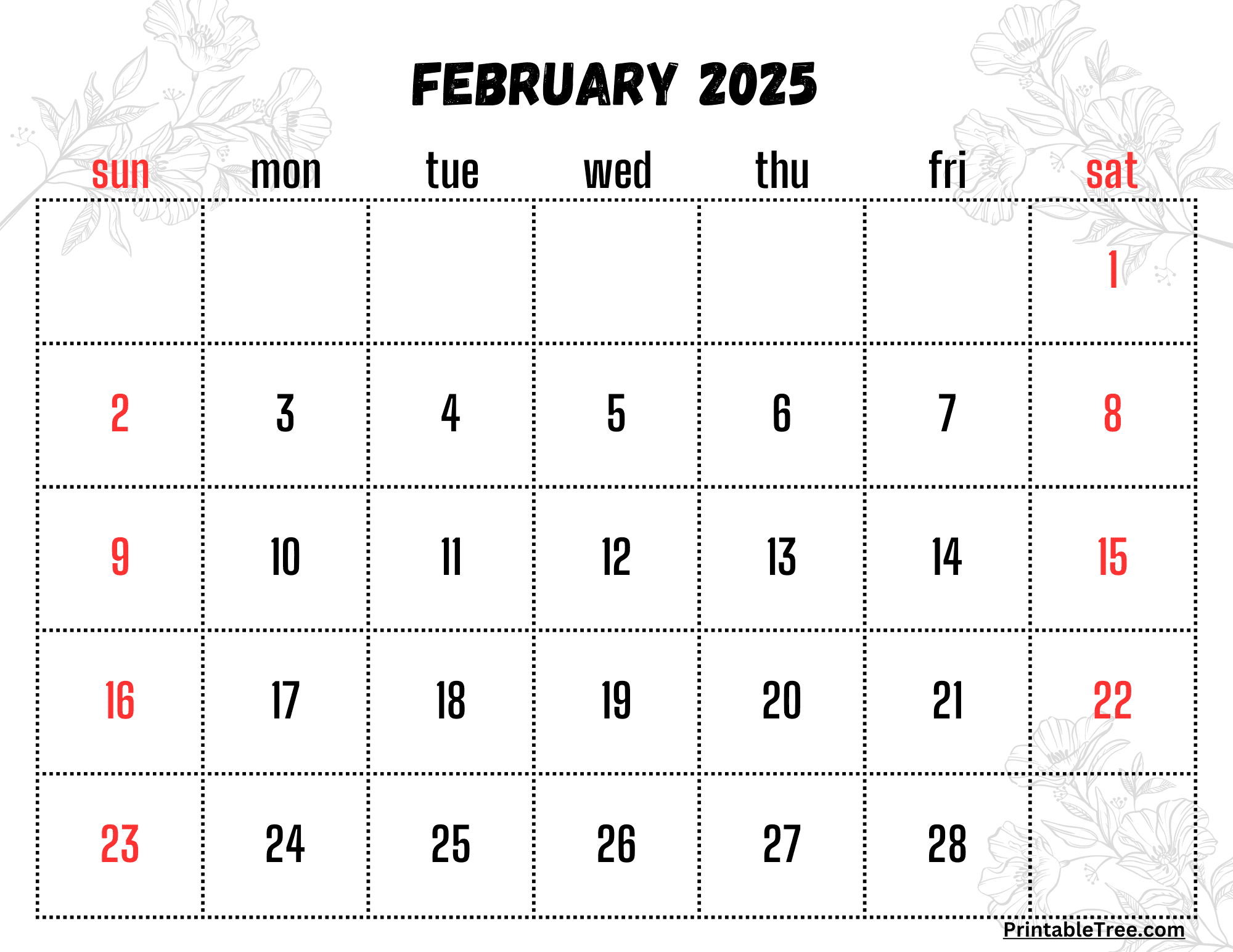 Calendar 2025 Template Free Printable