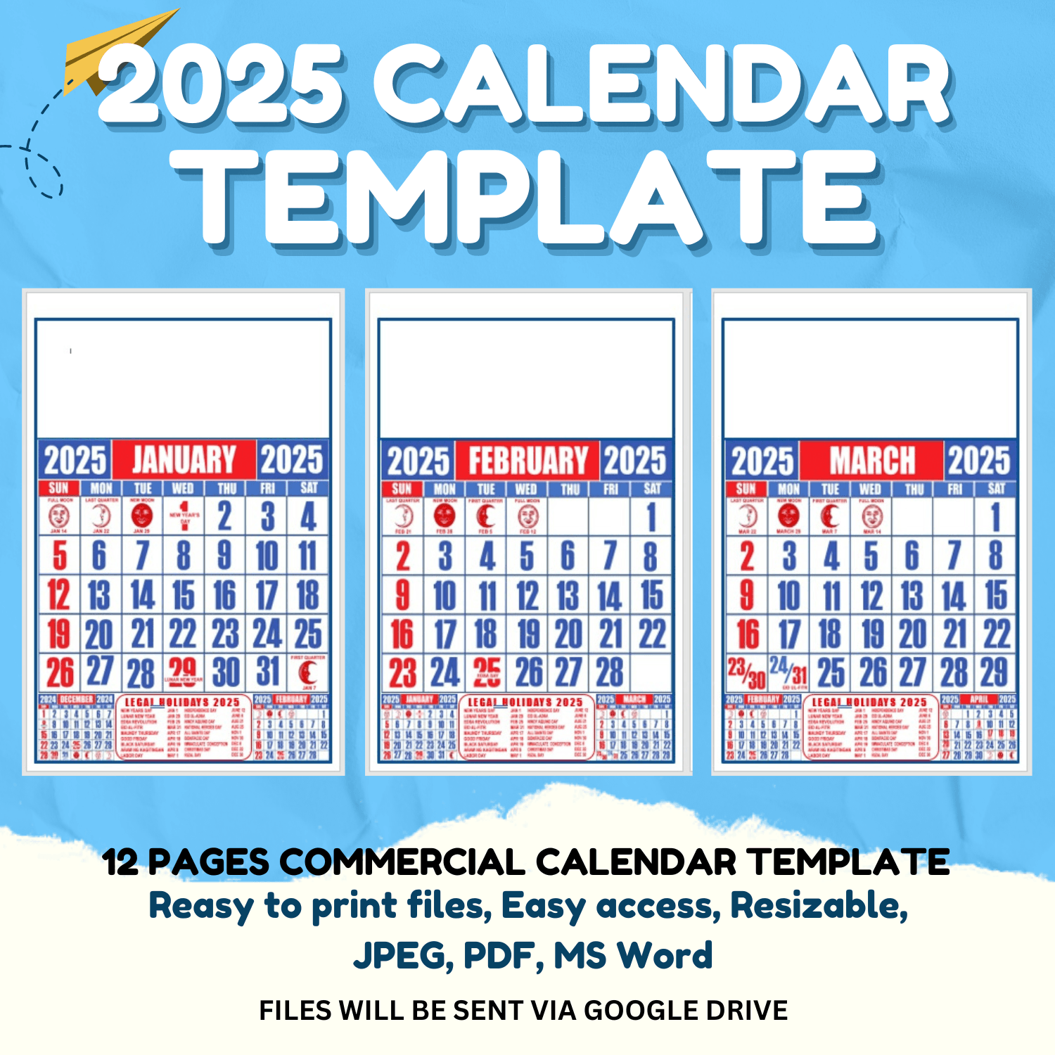 Printable 2025 Calendar In Word