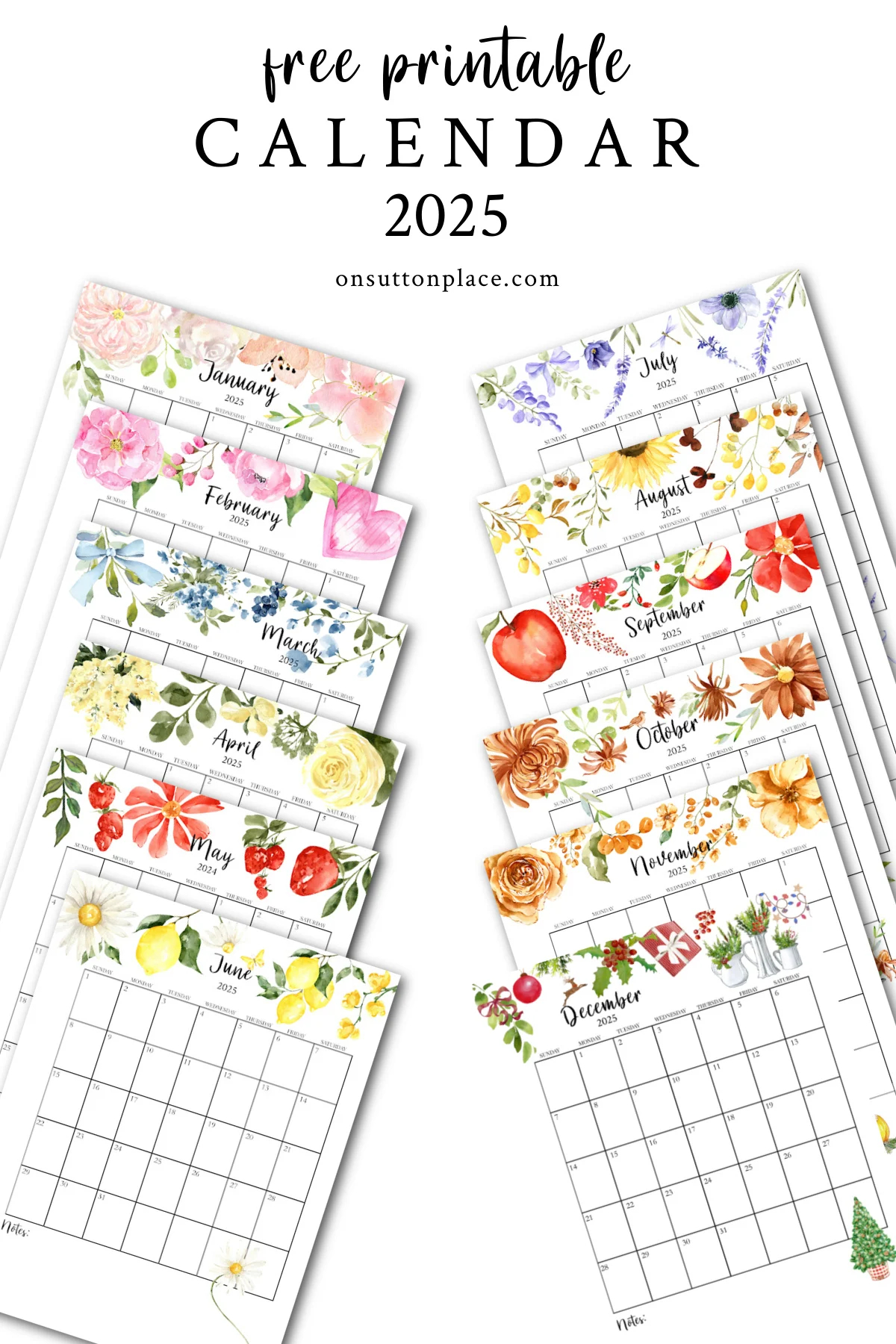 Free Printable Calendar 2025 Monthly