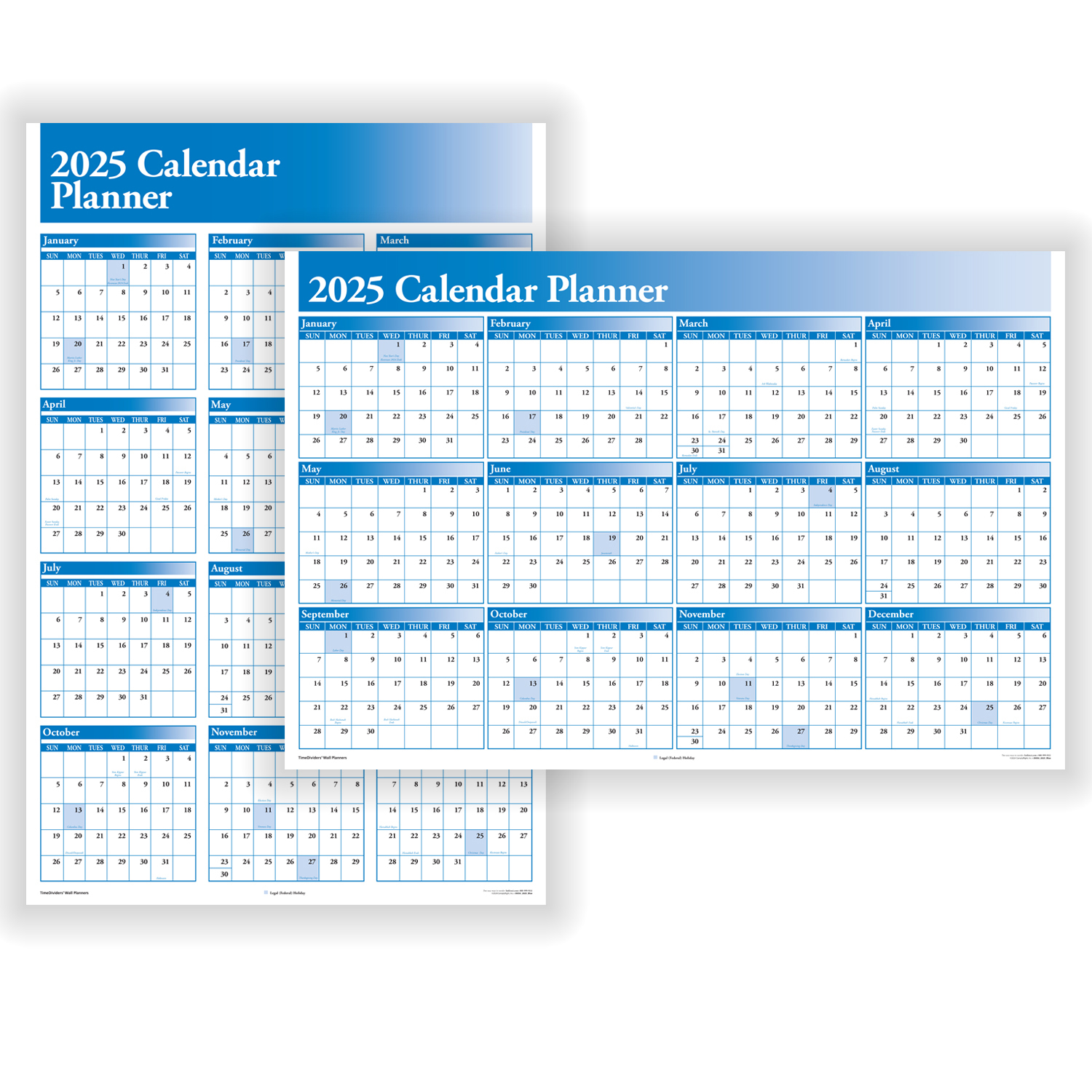 Large 2025 Calendar Printable
