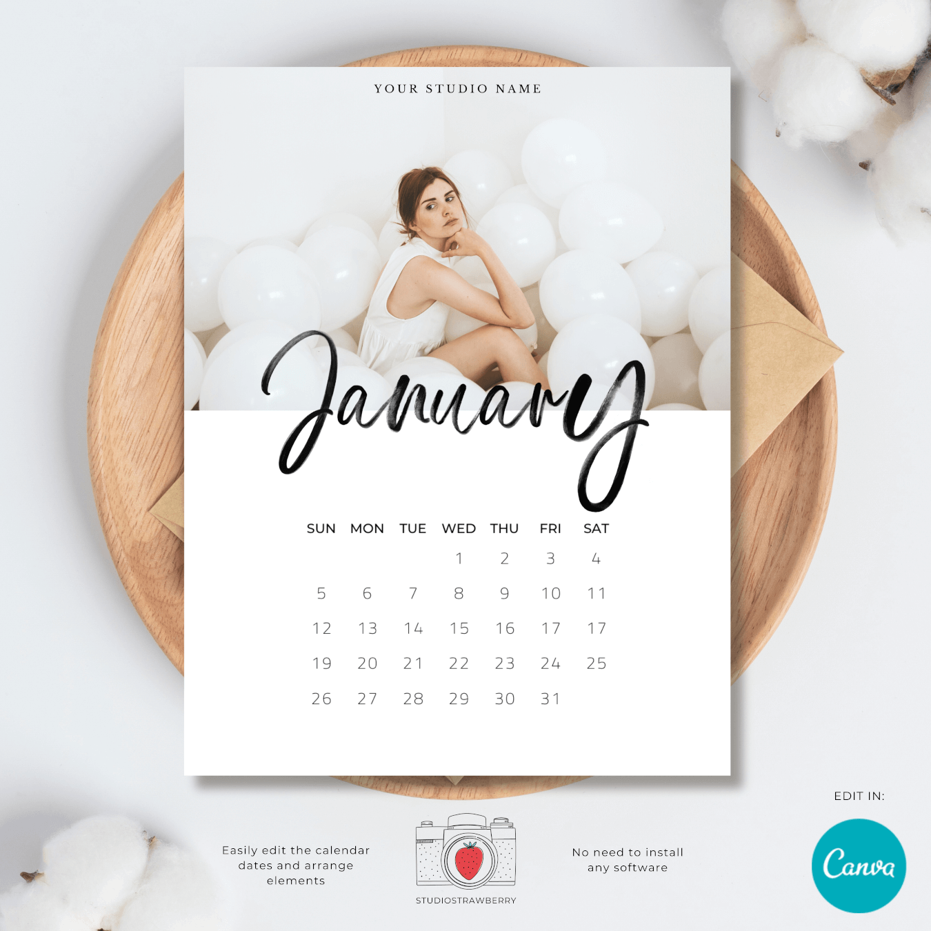 Printable Blank 2025 Calendar