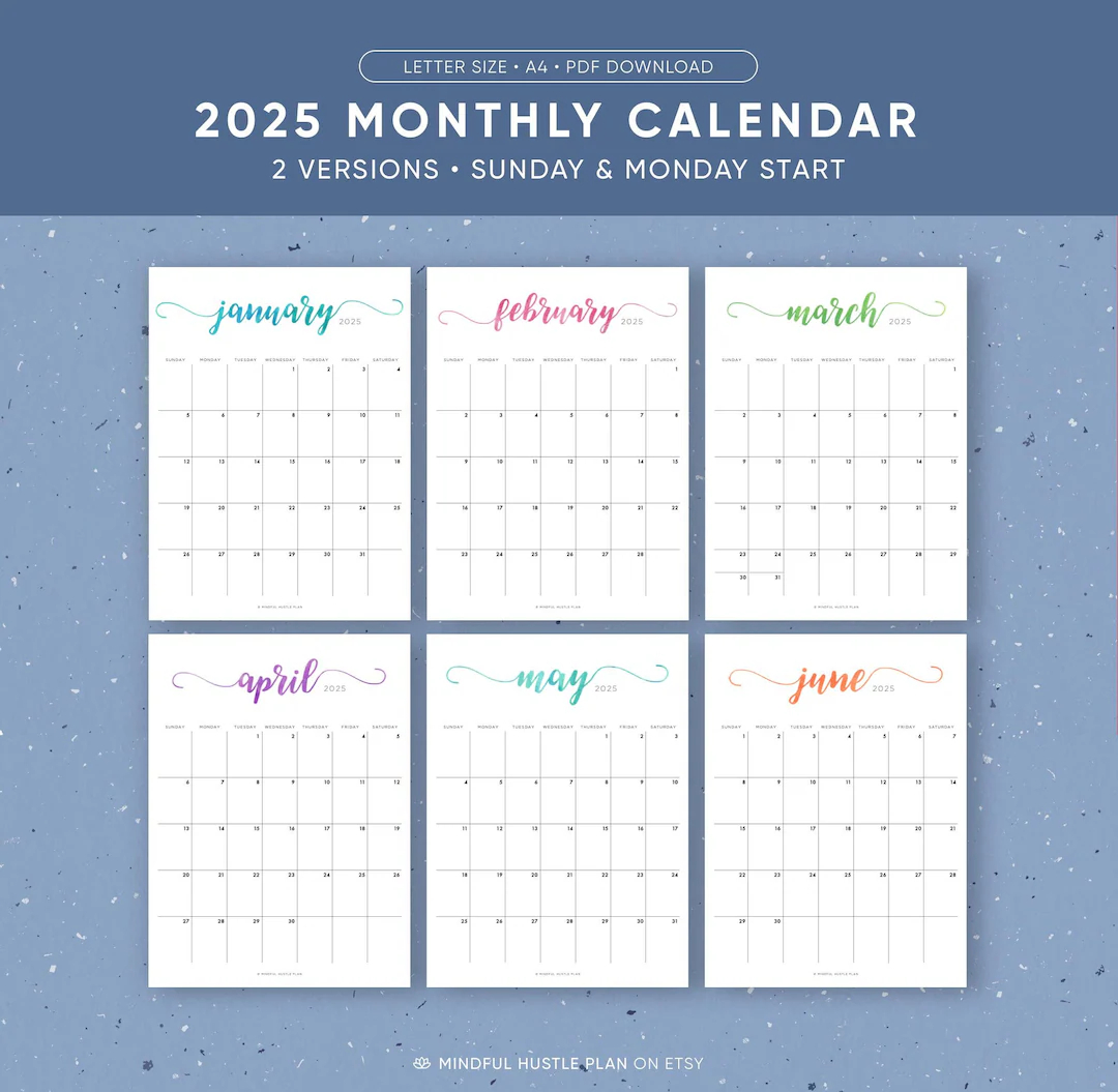 Printable Calendar Letter Portrait