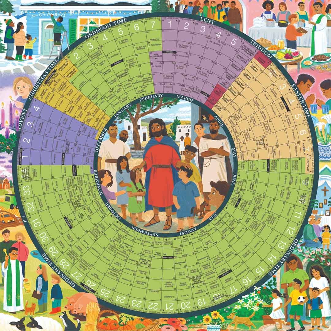 2025 Year Of Grace Liturgical Calendar Laminated Poster