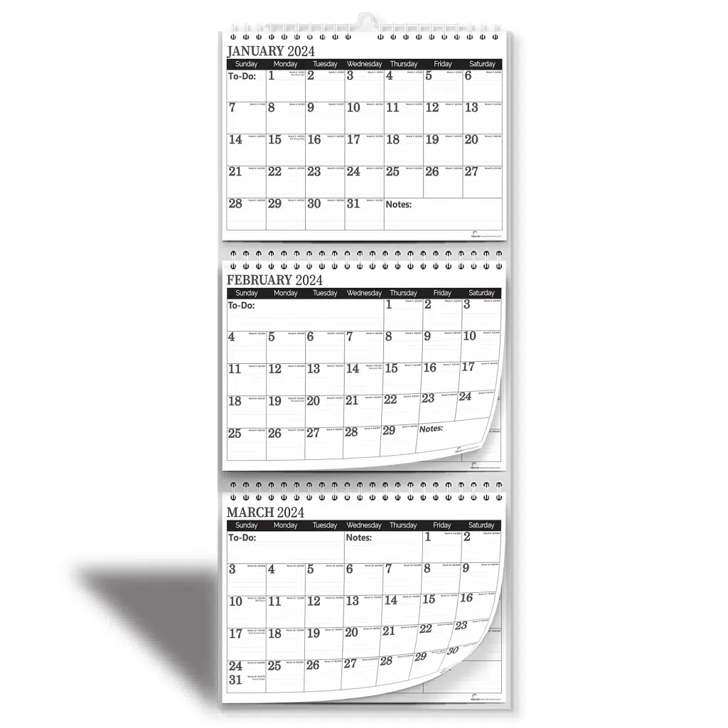 Big Monthly Calendar Printable
