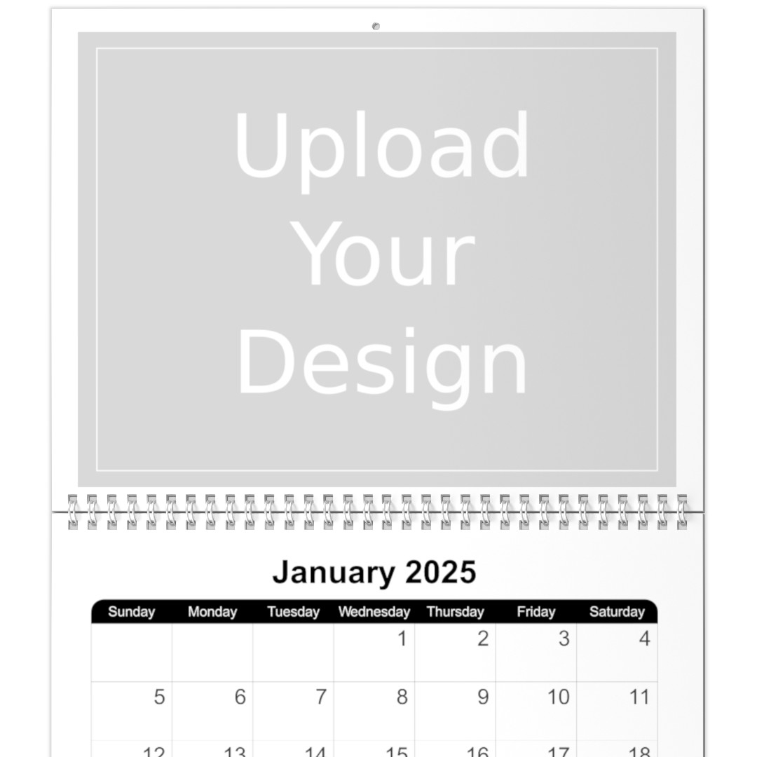 8x11 18 Month Photo Calendar Upload Your Design Theme Walmart Business Print