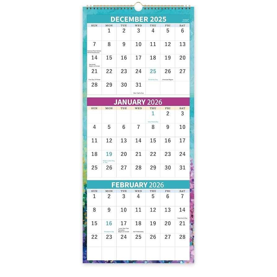 December 2025 And January 2026 Calendar Printable