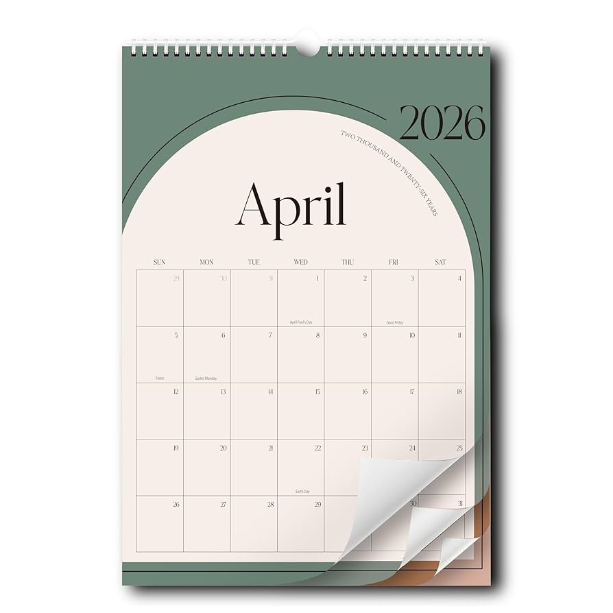 Amazon Aesthetic Wall Calendar 2025 20 Monthly Vertical Calendar May 2025 To December 2026 15 X 10 Modern Wall Hanging Calendar For School Home Office For Monthly Organizing Planning Brown Office Products