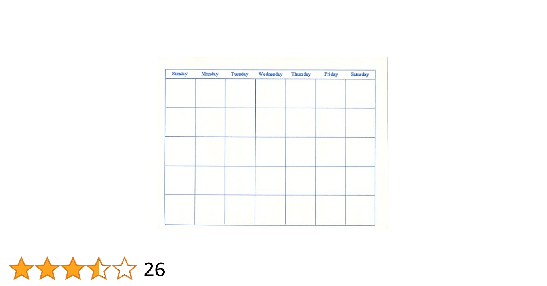 Amazon Blank Calendars 13 Months Office Products