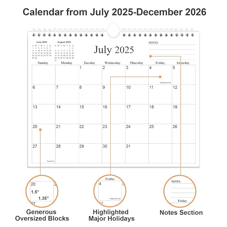 Amazon Calendar 2025 2026 18 Months Calendar From July 2025 To December 2026 Wall Calendar 2025 2026 With Thick Paper 8 5 X 11 Black Office Products Amazon Calendar 2025 2026 18 Months Calendar From July 2025 To December 2026 Wall Calendar 2025 2026 With Thick Paper 8 5 X 11 Black Office Products