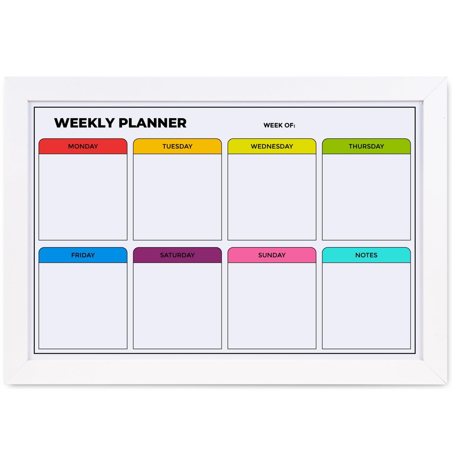 Amazon Weekly Dry Erase Board For Wall 17in X 12in Weekly Whiteboard Box Design Planner And Magnetic Calendar Days Of The Week White Board For Schedule Daily Meal Planner 