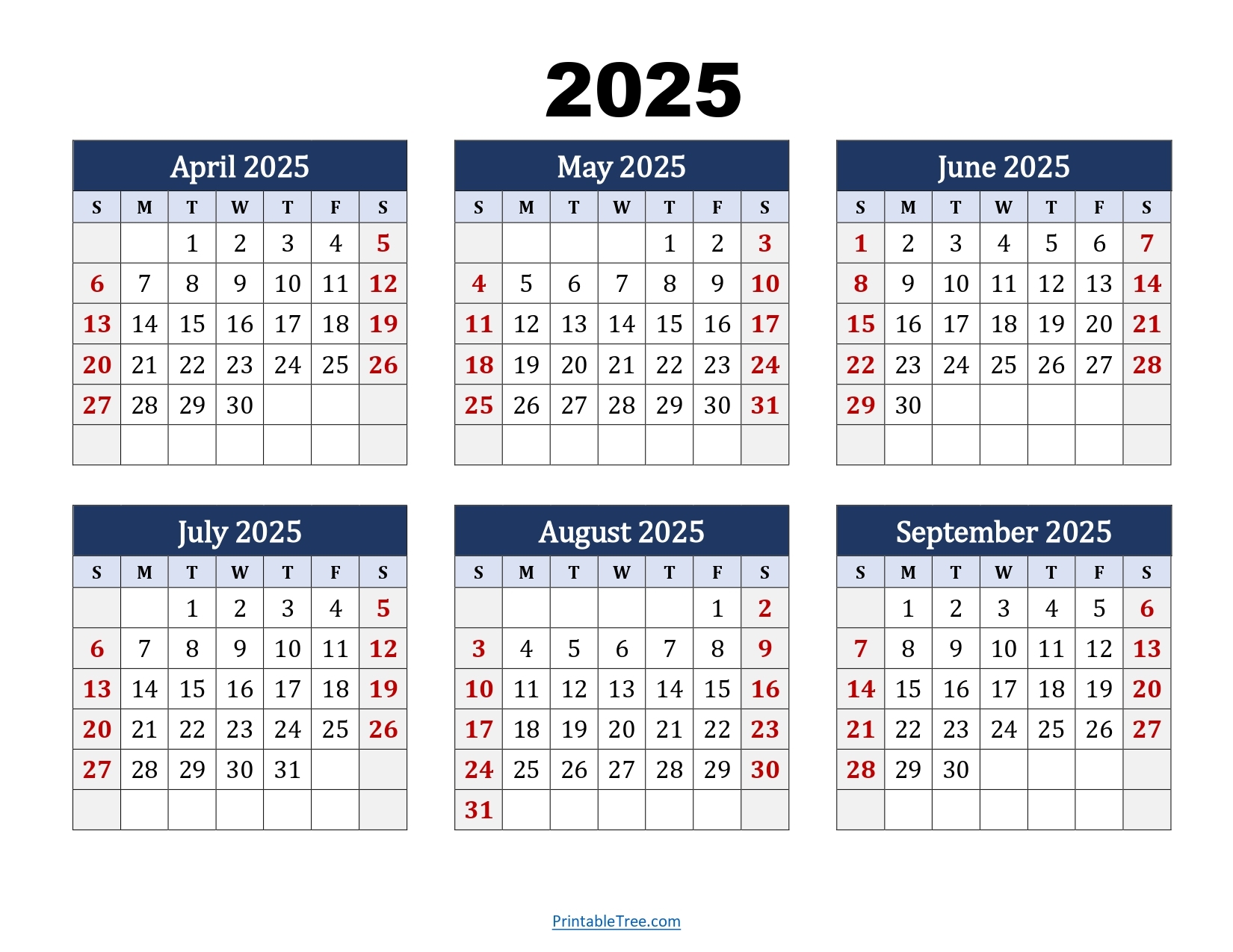 September Detail Schedule Calendar 2025 Printable