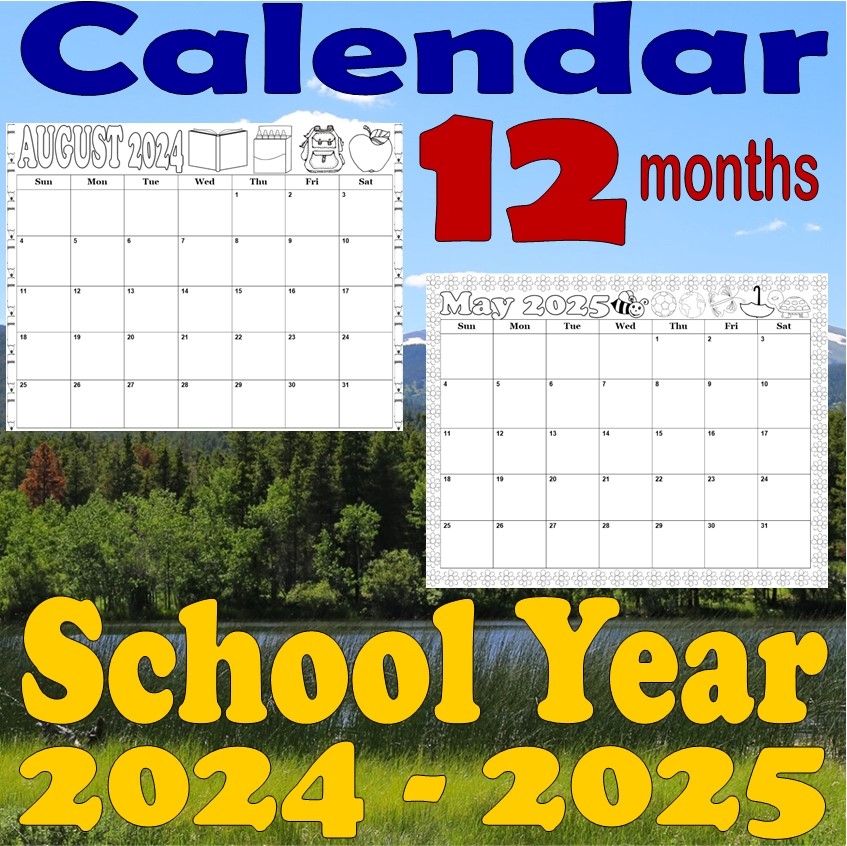 School Year Printable Calendar